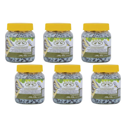 6 Gläser Sonnenblumenpaste für Wildvögel