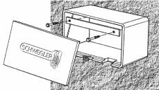 Halteleiste für Mauerseglerkästen Nr. 16 und 16S