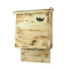 Klassischer Fledermauskasten aus geflämmtem Massivholz